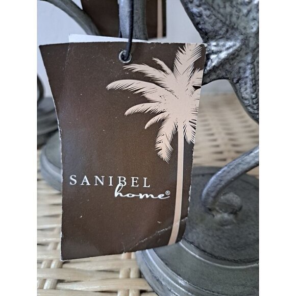 Set of 3 Sanibel Home Metal Graduated Height Pillar Candle Holders Starfish - Picture 5 of 9